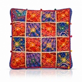 Cojin de Suelo Patchwork Azul Extra Grande