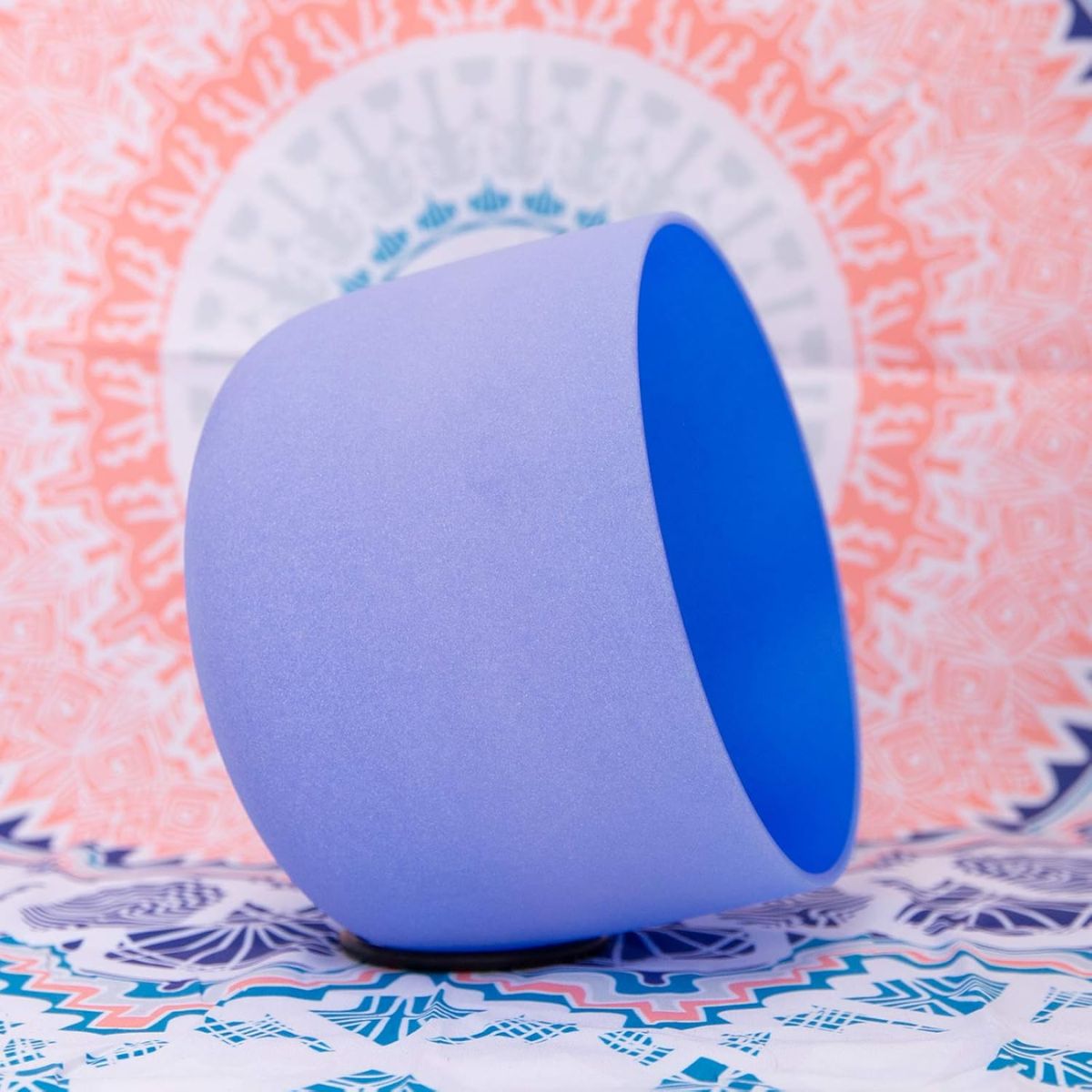 Cuenco Tibetano Cuarzo Azul 12 Pulgadas Nota SOL