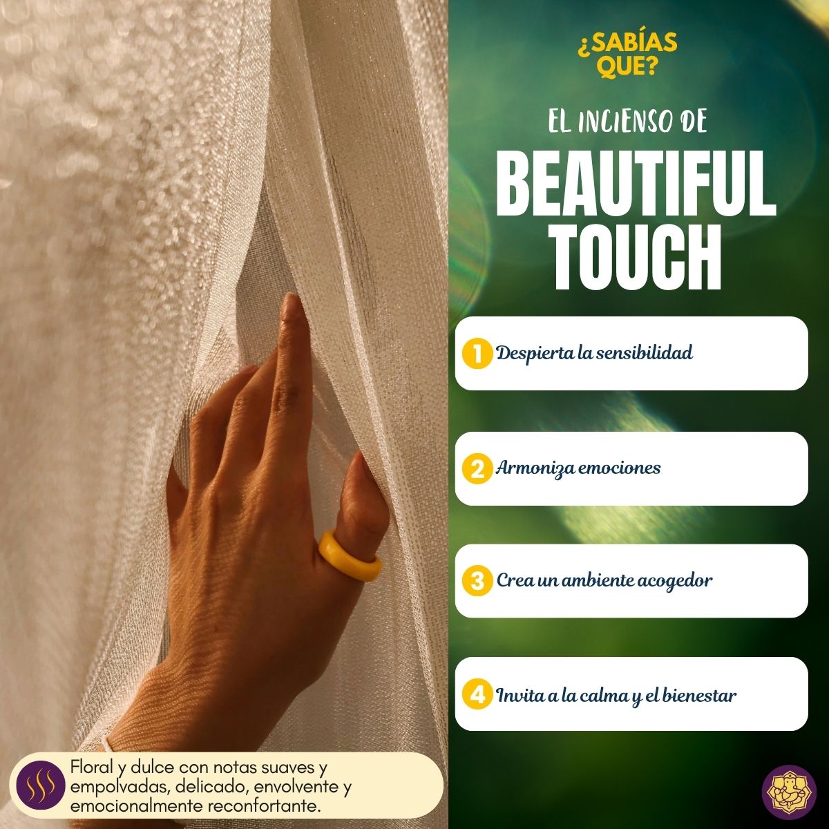Incienso Natural Beautiful Touch - Parimal
