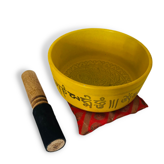Box Cuenco Tibetano 14 cm - Amarillo