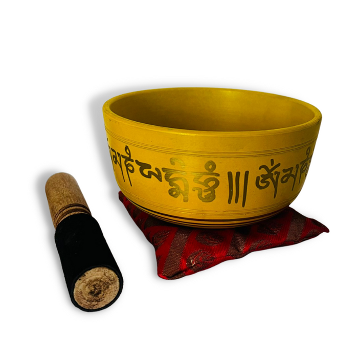 Box Cuenco Tibetano 14 cm - Amarillo