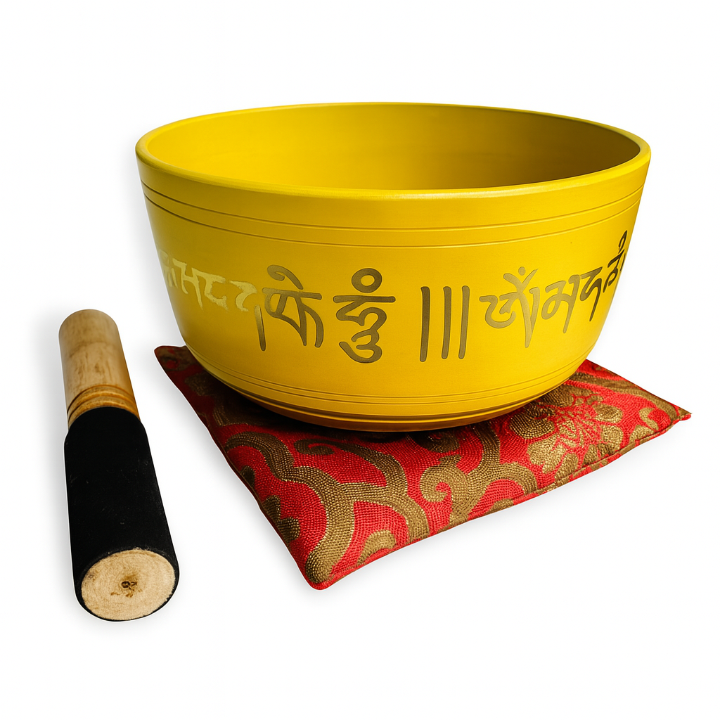 Box Cuenco Tibetano 19 cm - Amarillo