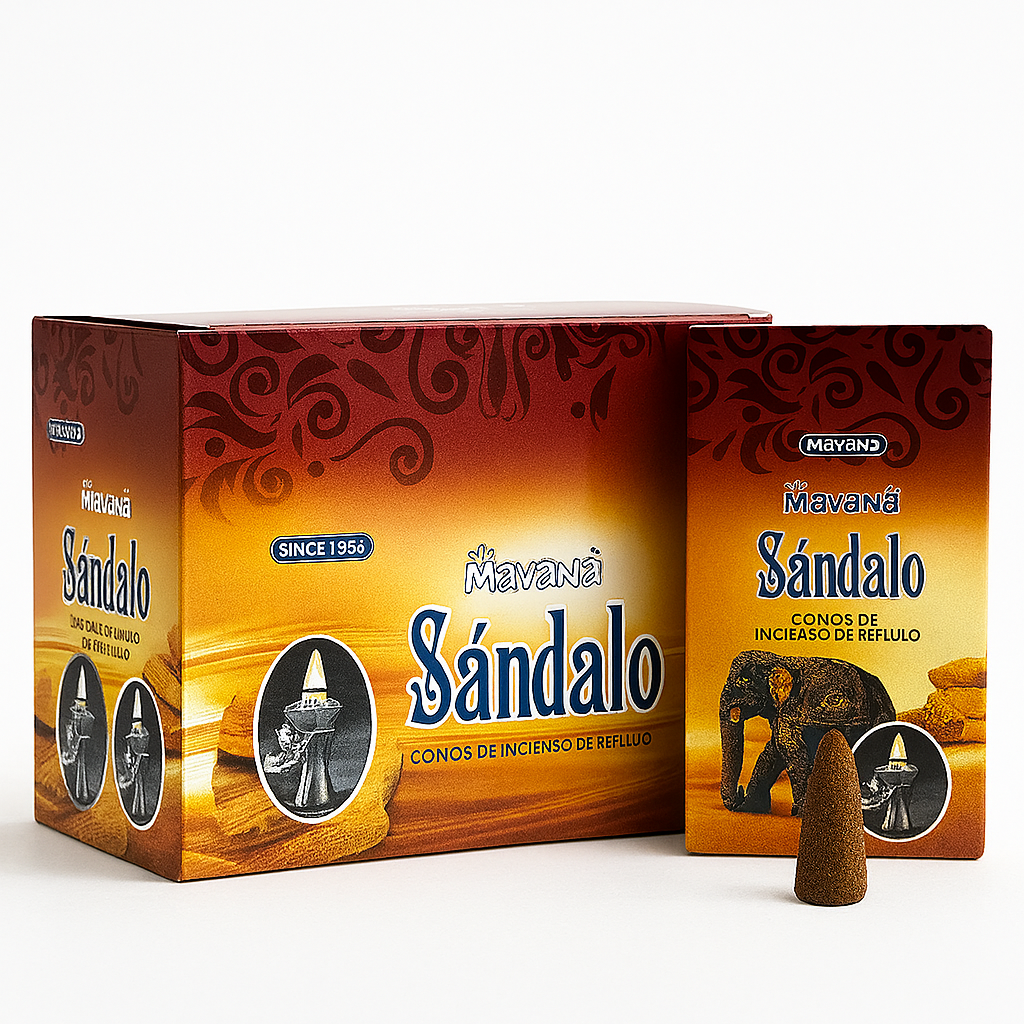 Incienso Cascada Sandalo 120 Conos - Mavana