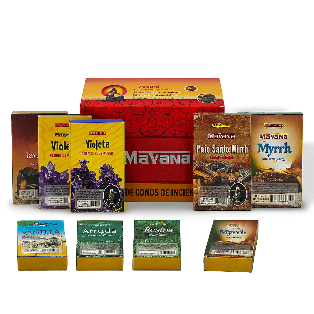 Pack Incienso Cascada 120 Conos - Mavana