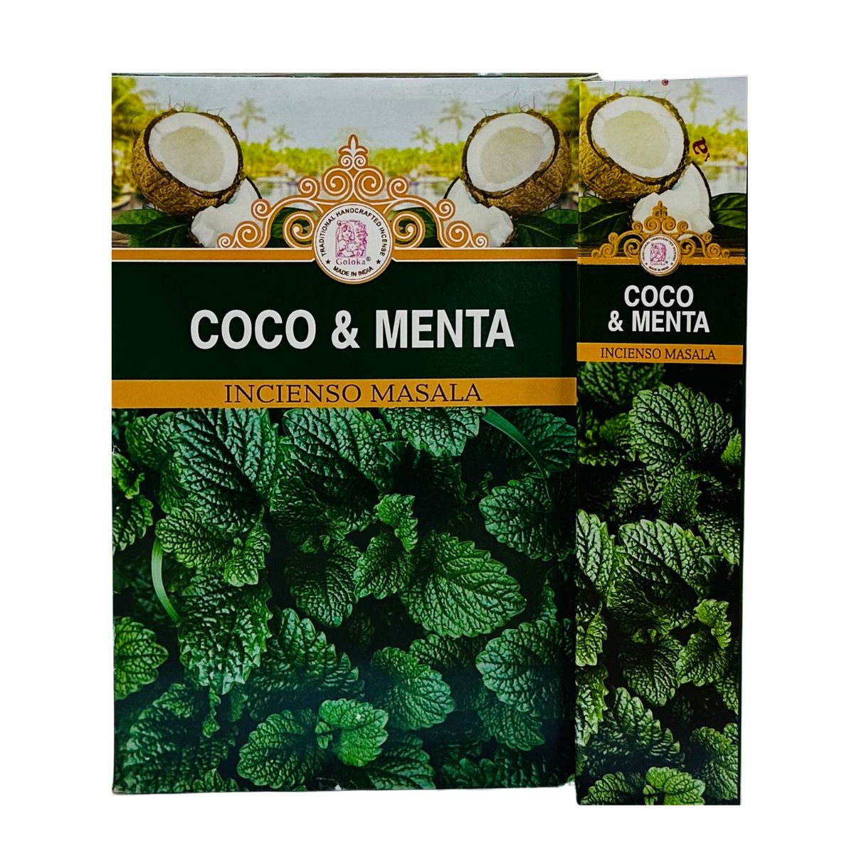 Incienso Natural Coco Menta - Goloka