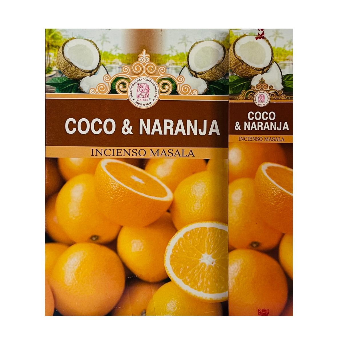 Incienso Natural Coco Naranja - Goloka