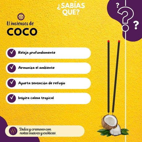 Incienso Coco Jardín SAC
