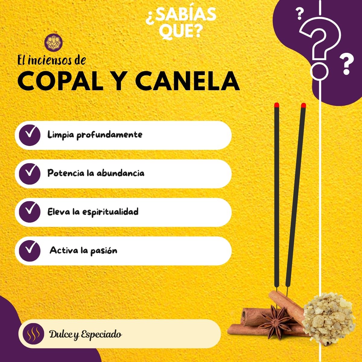 Incienso Natural Copal Canela - Alaukik