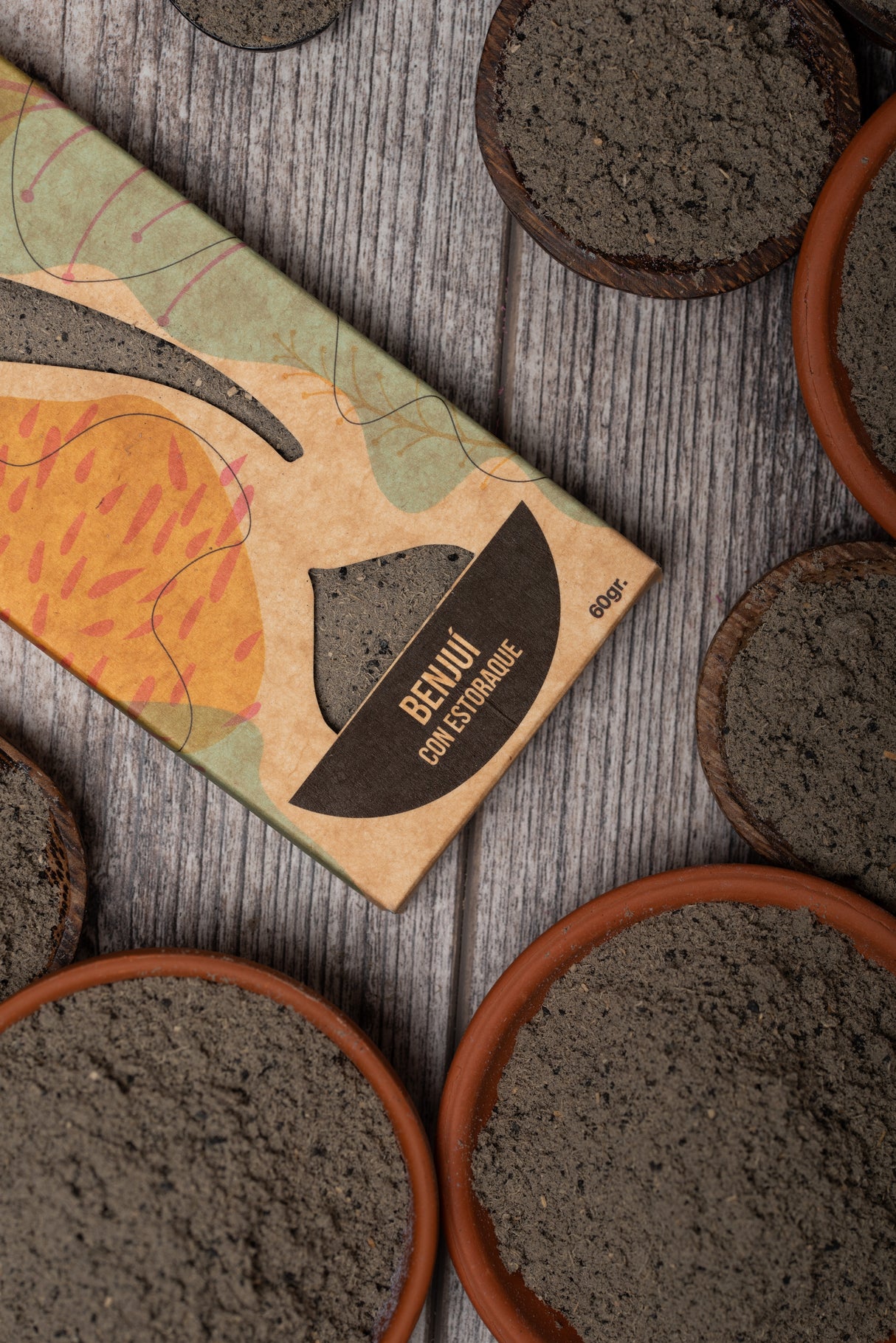 Sahumerio en Polvo Benjui y Estoraque