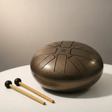 Hand Drum Bronce Envejecido 16 cm