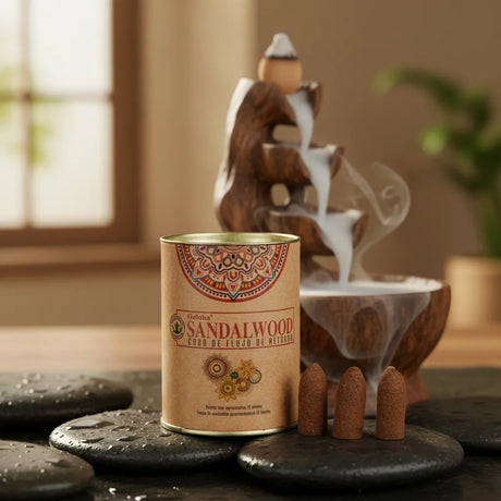 Incienso Cascada Nature's Sandalwood 24 conos