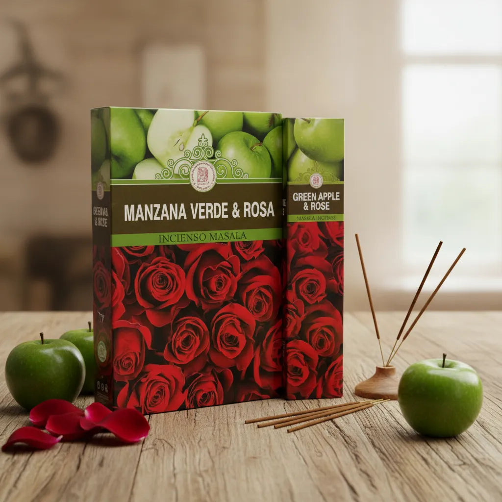 Incienso Manzana Verde y Rosas