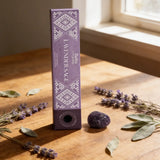 Incienso Lavanda y Salvia con Piedra Amatista