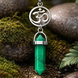 Colgante OM de Punta Jade Verde