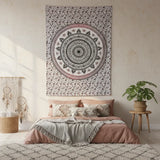 Tapiz Mural Mandala Rosado