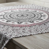 Tapiz Mural Mandala Rosado