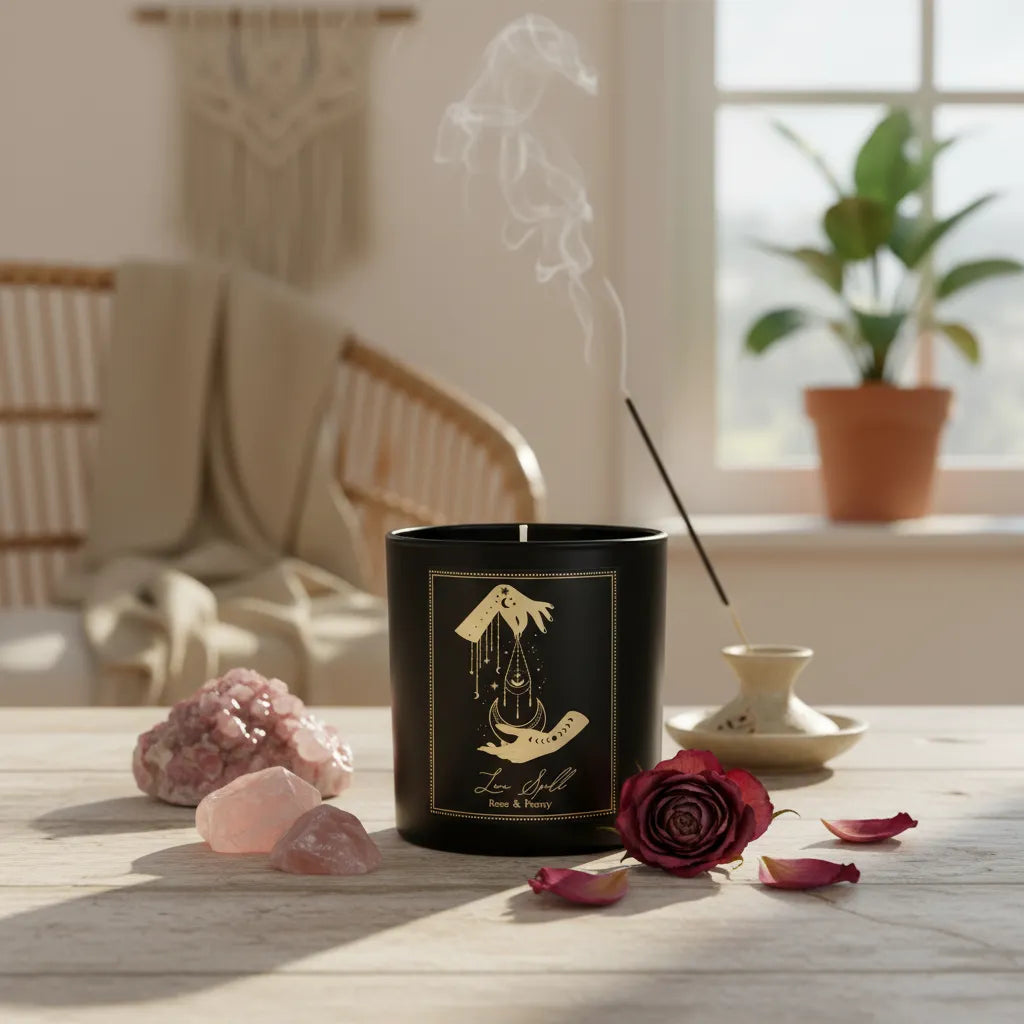 Vela Hechizo de Amor con Piedras 120g