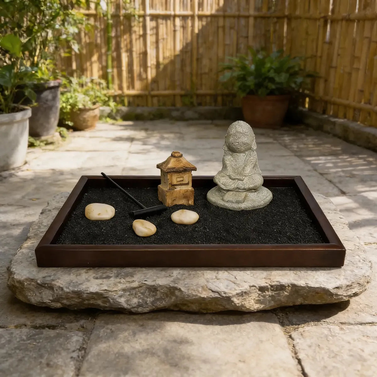 Jardin Zen Arena de Cuarzo Negro