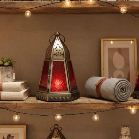 Farol Encantado - Porta Vela Rojo