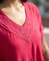 Blusa Vestido Dipti Rosada