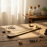 Porta incienso Natural Wood Amarillo