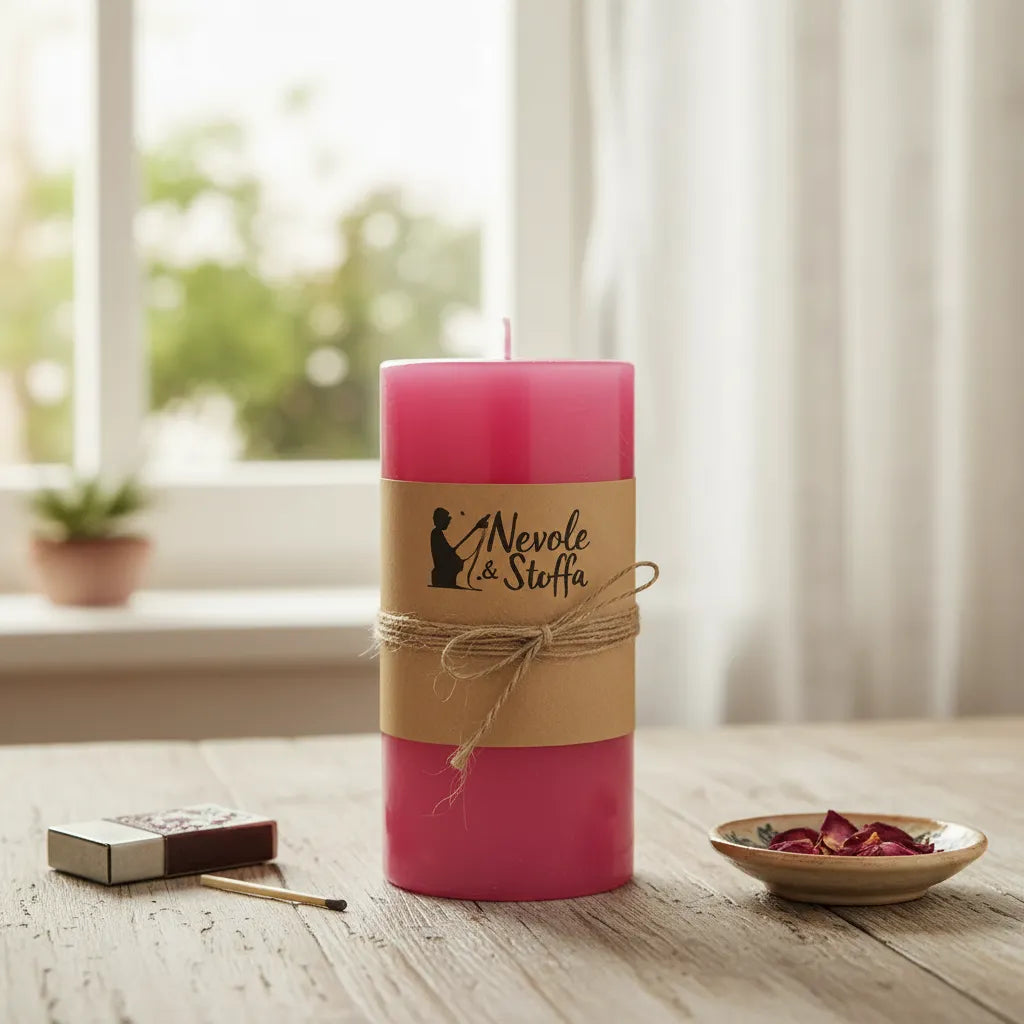 Velón Rosa 14 cm