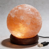 Lampara de Sal del Himalaya Esfera Led Mini