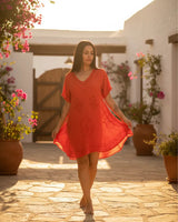 Blusa Vestido Divena Salmon