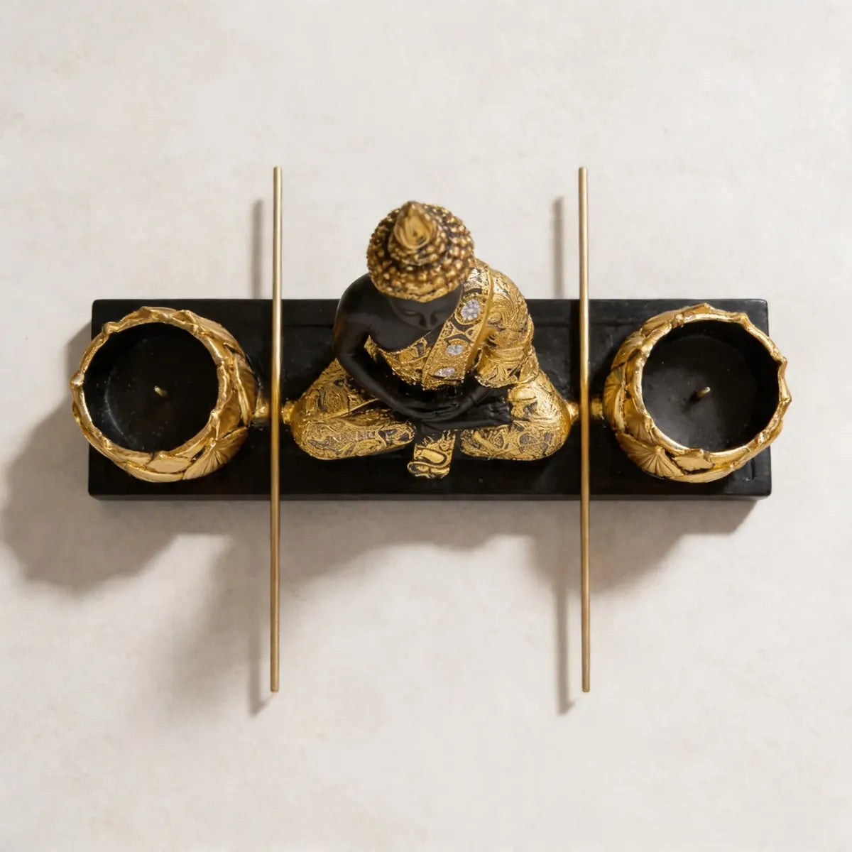 Porta Vela Siddharta Black&Gold