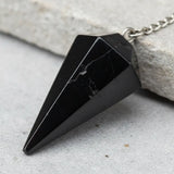 Péndulo Pirámide Onix Negro Grande