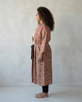 Kimono Trisha Beige con Rosa