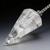 Péndulo Pirámide Cuarzo Cristal Grande