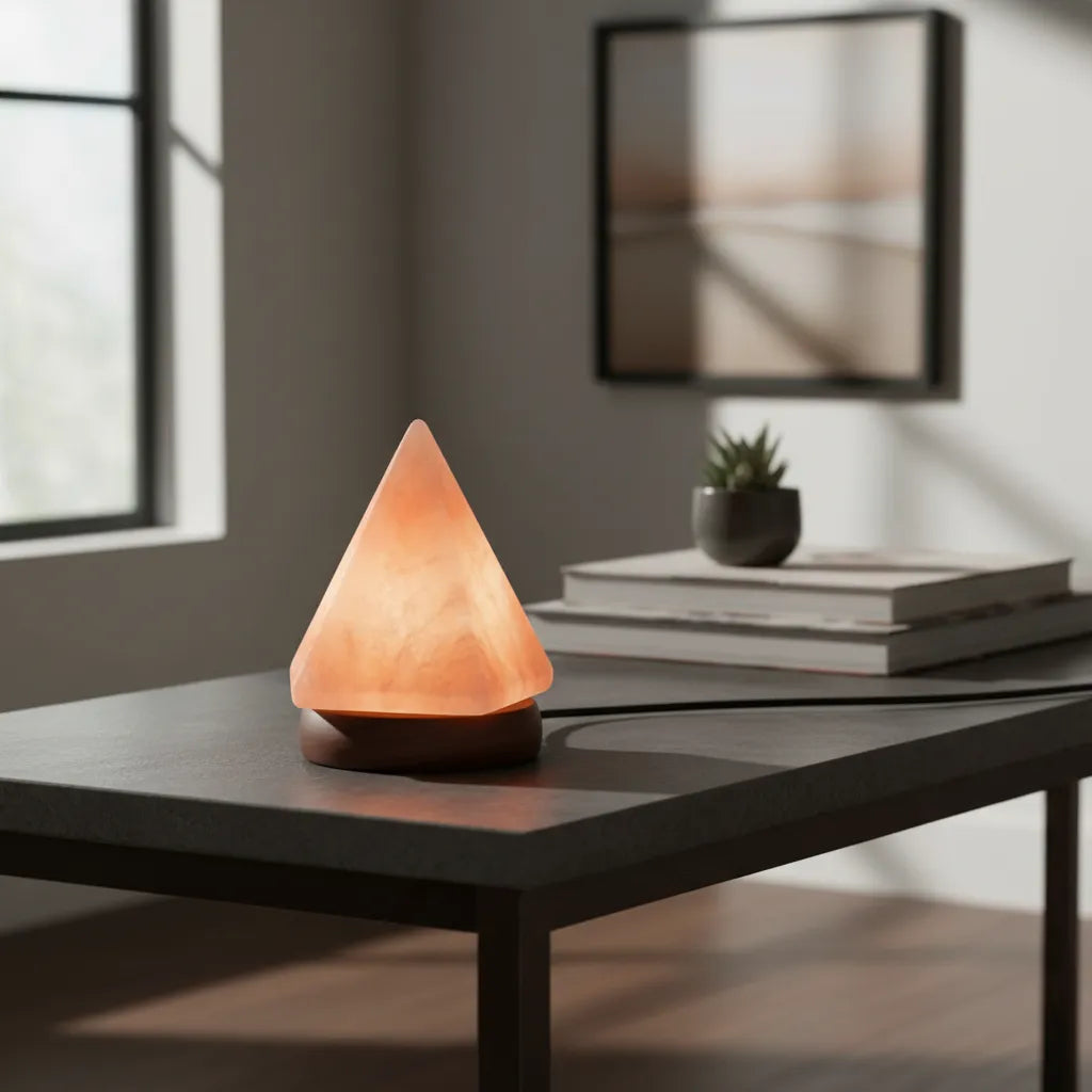 Lampara de Sal del Himalaya Piramide Led Mini