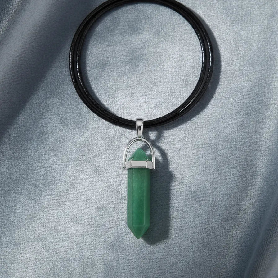 Collar de Punta Aventurina Verde