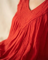Blusa Vestido Chalani Roja