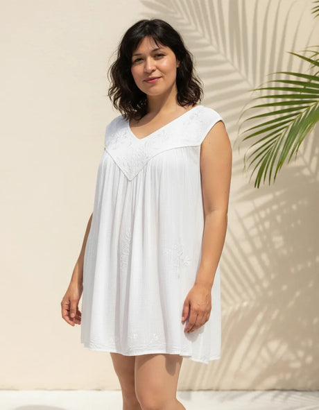 Blusa Vestido Chiti Blanca