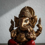 Ganesh Red&Gold