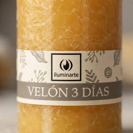 Velón Liso 3 Días Miel