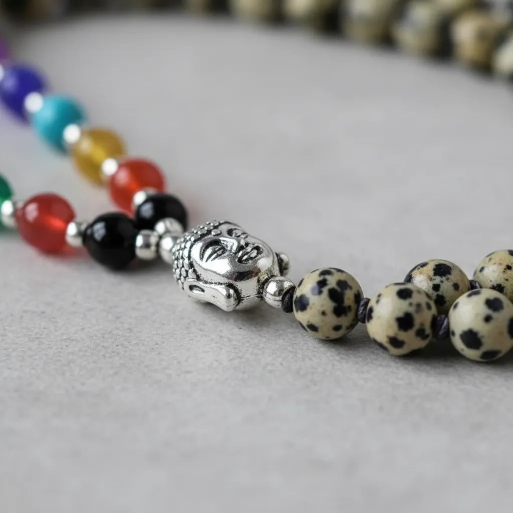 Japa Mala Buda Jaspe Damalta 6mm