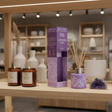Difusor de Varilla Boho Lavanda Salvia con Piedra Amatista