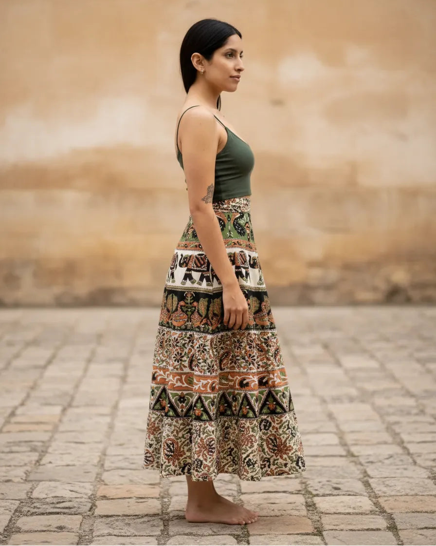 Falda Envolvente Dulari Verde
