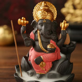 Porta Incienso Cascada Ganesha Rojo