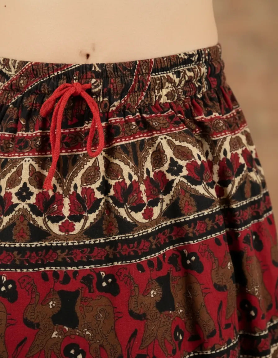 Falda Devu Rojo Con Negro