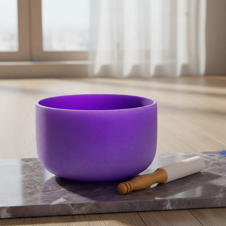 Cuenco Tibetano Cuarzo Violeta 12 Pulgadas Nota SI