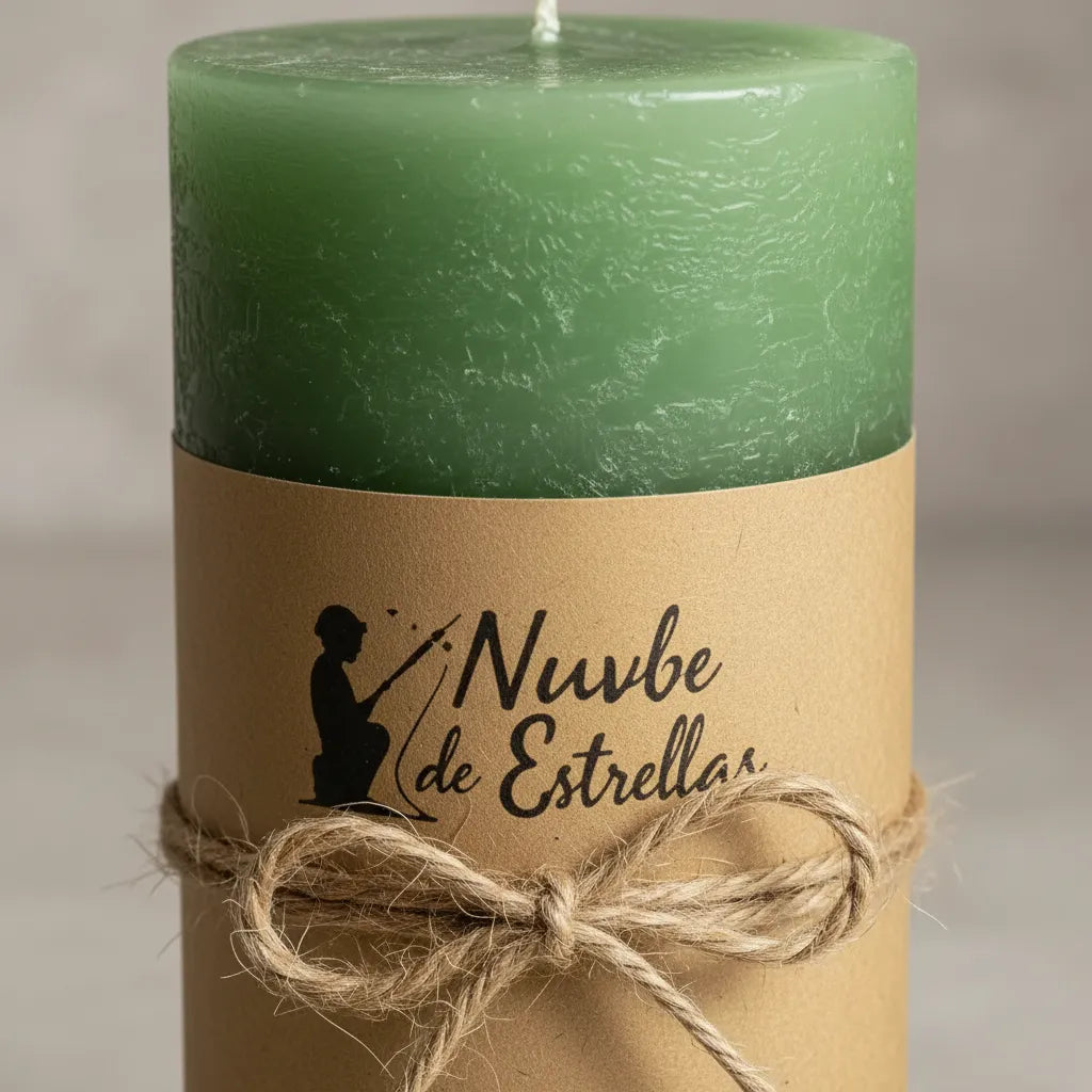 Velón Verde 20 cm