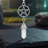 Colgante Estrella de Punta Cuarzo de Cristal