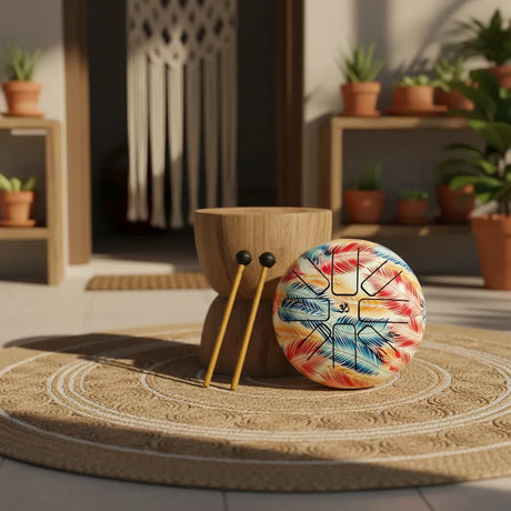 Hand Drum Pluma Arcoíris 21 cm