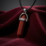 Collar de Punta Lluvia de Estrellas Rojo