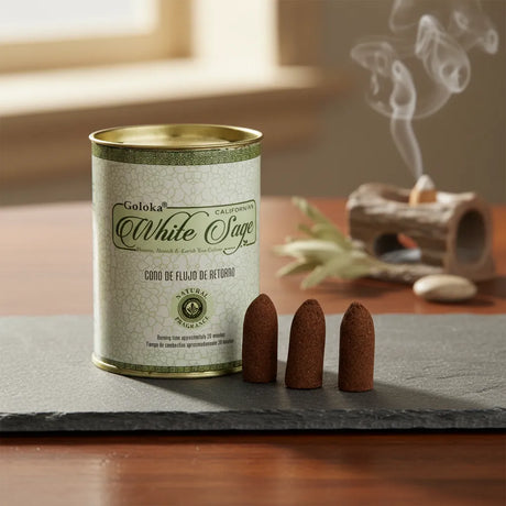 Incienso Cascada Salvia Blanca 24 conos