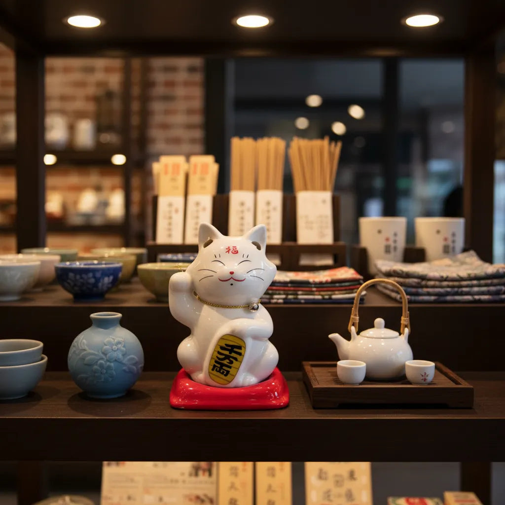 Porta Incienso en Cono - Gato de la Suerte